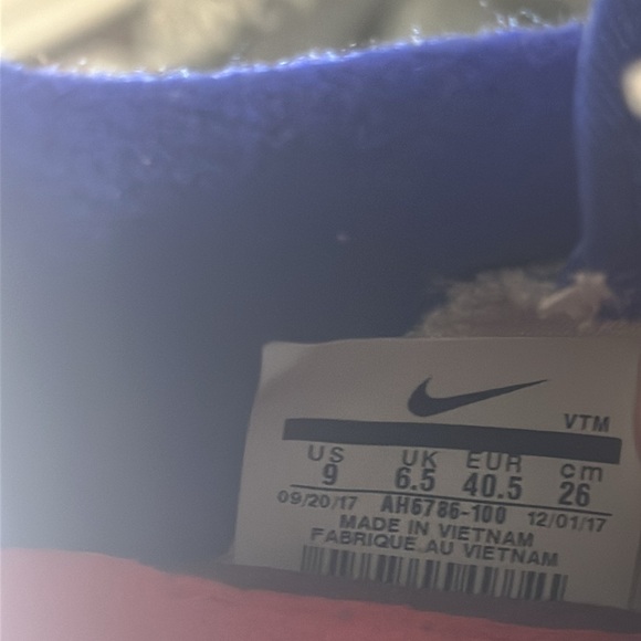 Nike airmax 180 retro ultramarine off white with pink and blue sneakers - Picture 8 of 9